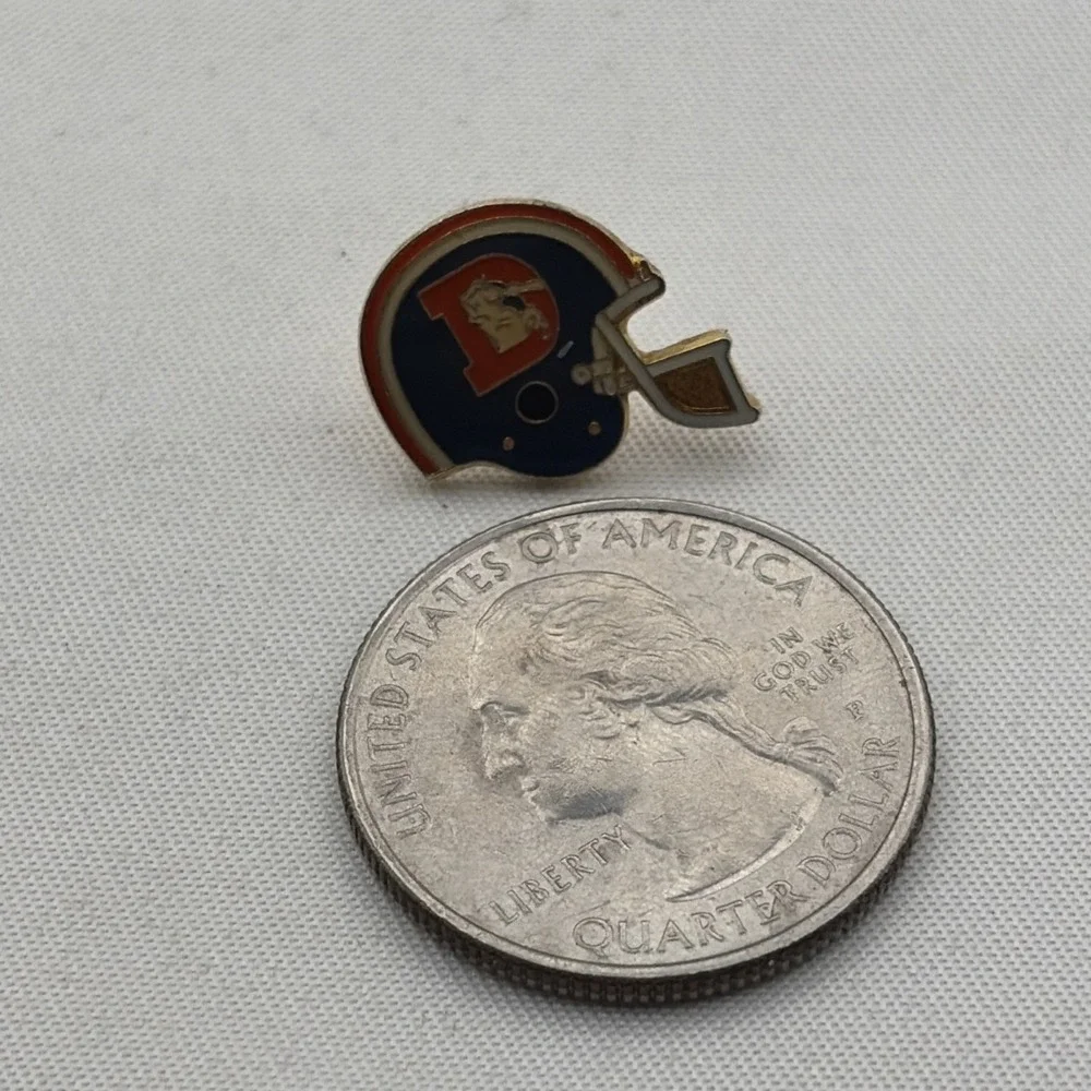 Denver Broncos NFL Football Helmet Tiny Lapel Hat Pin